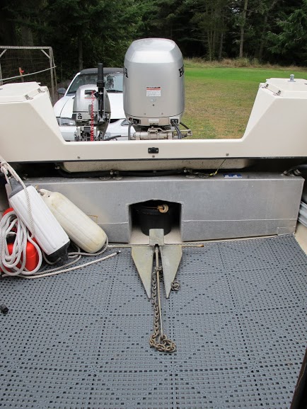 56 gallon single fuel tank (from another C-Dory, not mine).