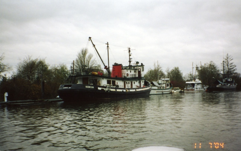 6 Nov 2004 
 Ebey Slough, Everett  
Stern end of the Kokua.