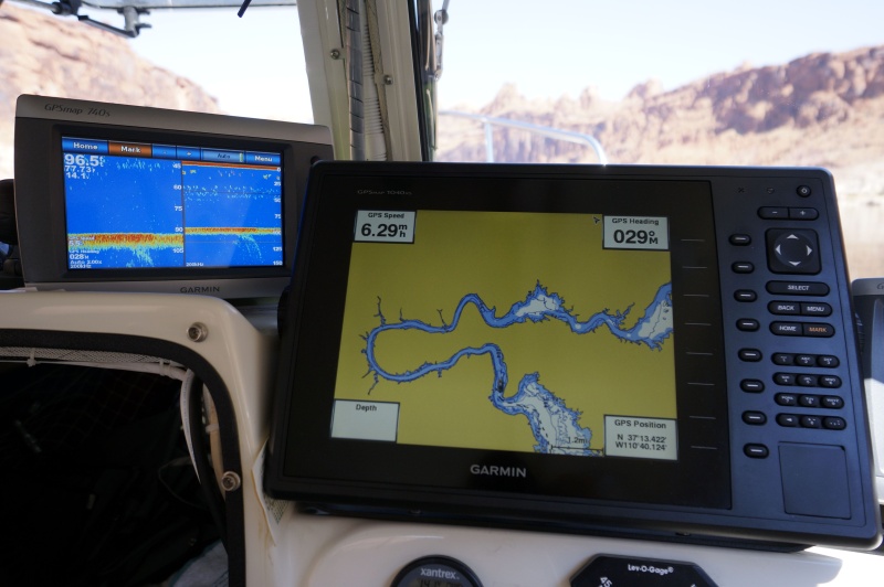 7" and 10" Garmin, with bends of upper San Juan