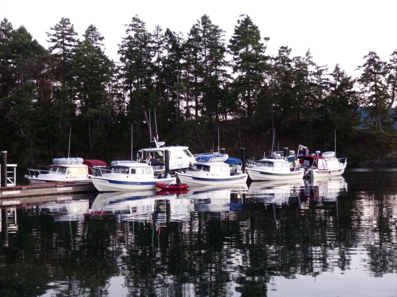 7 little boats and a big one in Conover - Quite a gathering