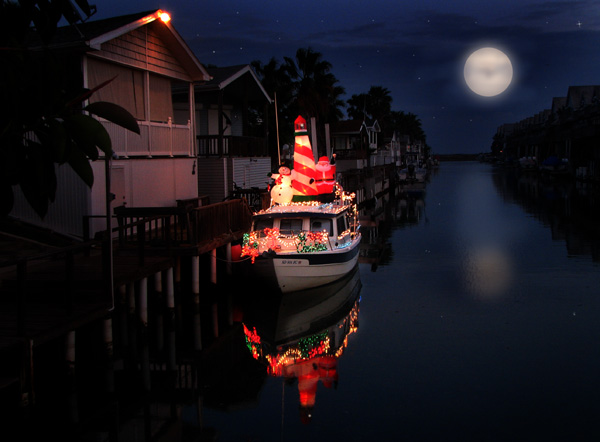 8 A few stars in the sky (and their reflections in the water)
