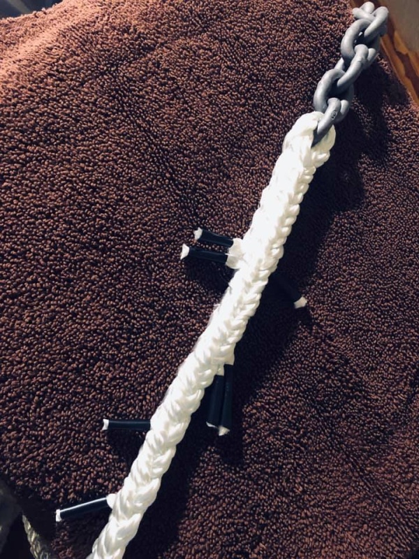 8-plait to chain splice