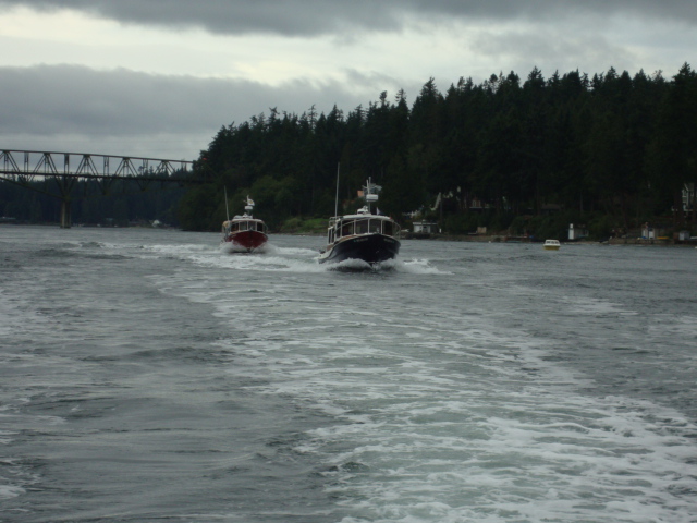 9-12 ADVENTURER & another Ranger Tug northbound after leaving Bremerton