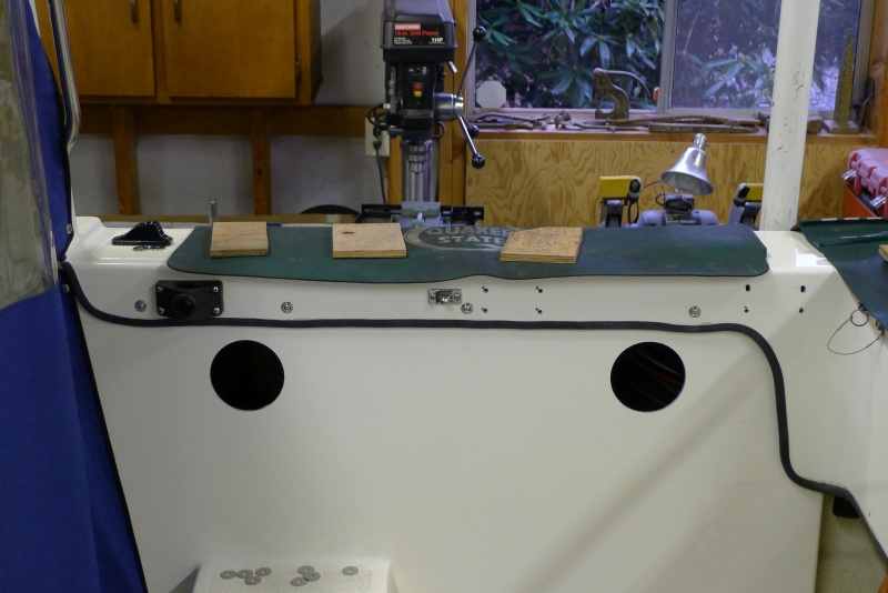 9
Install Fishplates Behind Pole Holders, Downrigger Brackets, w/ 6" screw-in coverplates