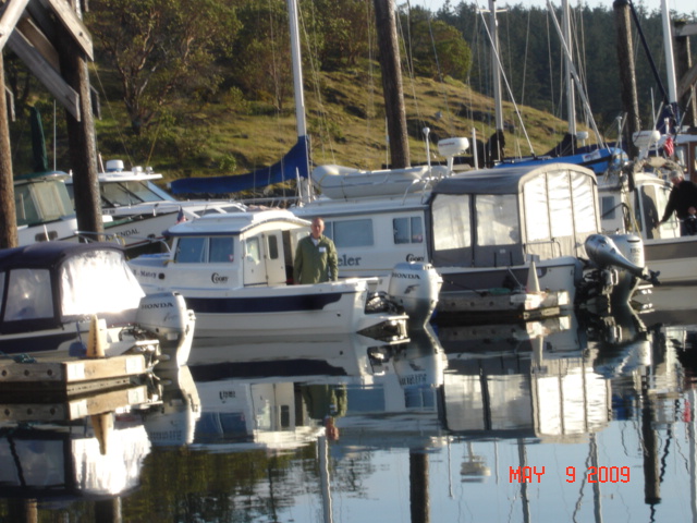 9 May Friday Harbor
Joe aboard R-Matey
