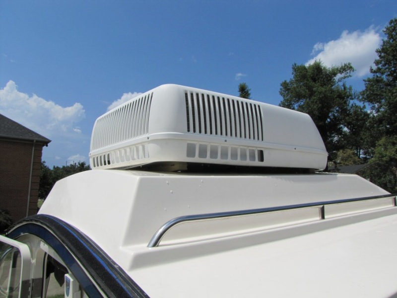 A/C unit placed in position