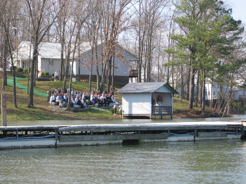 A lakeside wedding