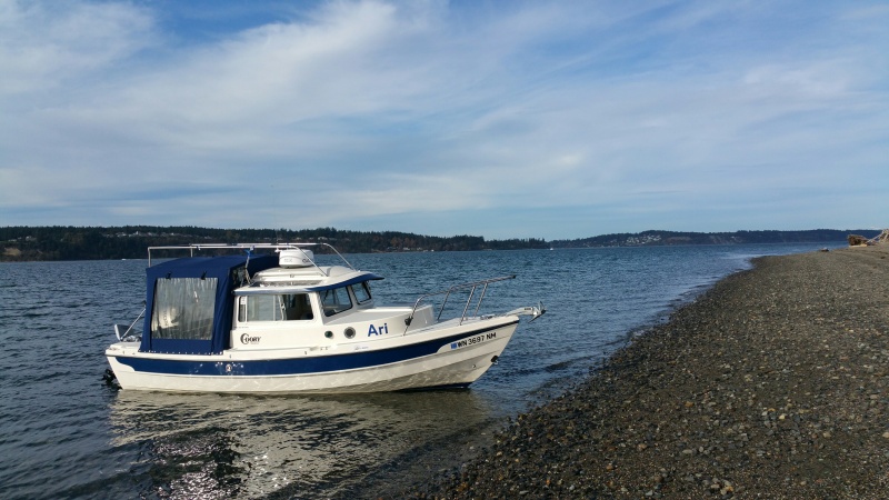 A little beach time off Chambers Bay golf course