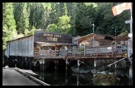 A little photo-art of the Refuge Cove Store
