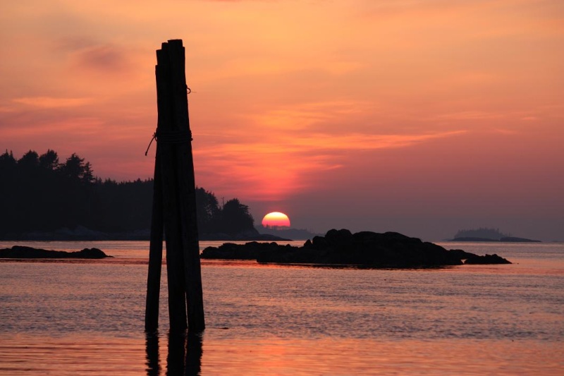 A perfect sunset at the end of a perfect trip