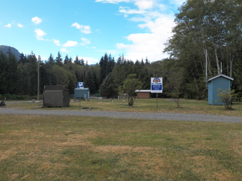 A quarter mile away was the town's RV park.  Not a single vehicle.