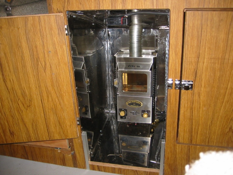 A sacrifice of storage space under the sink. I removed the ice box and installed drawers. (Rock-C)