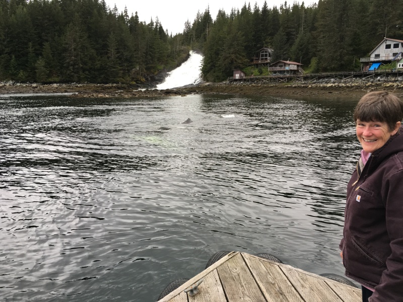 A very happy & impressed whale watcher