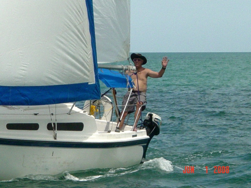 A Wave for the Camera Boat