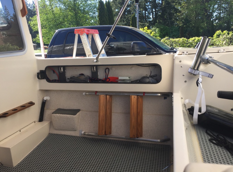 added a few steps to help getting in and out of boat