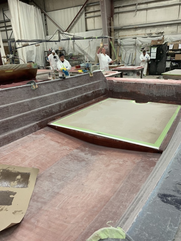 Aft insert to raise the floor.