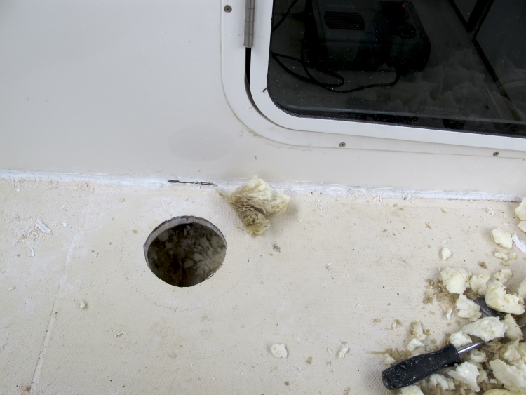 Aft Inspection Hole Port Side Door (cockpit)