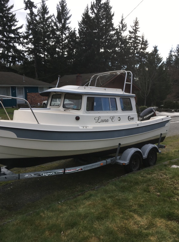 After 14 years, bottom paint!  Also, re-powered to 90 E-Tec in winter of 16..