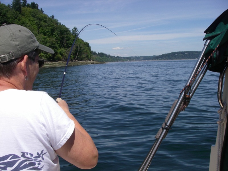 After a day of fishing, a hook up!