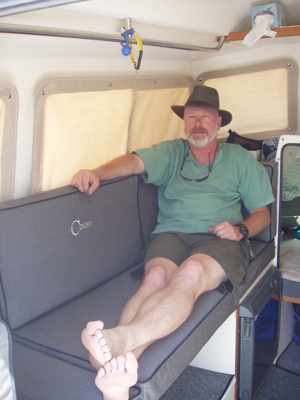 Ahh yes, traveling in comfort. Hand me another brew, will ya.