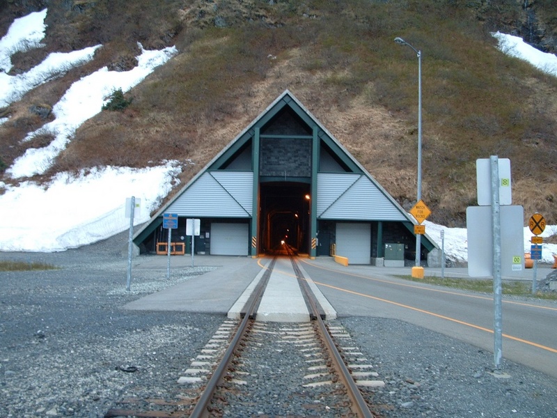 (AK Angler) Whittier side of the Anton Anderson Memorial Tunnel