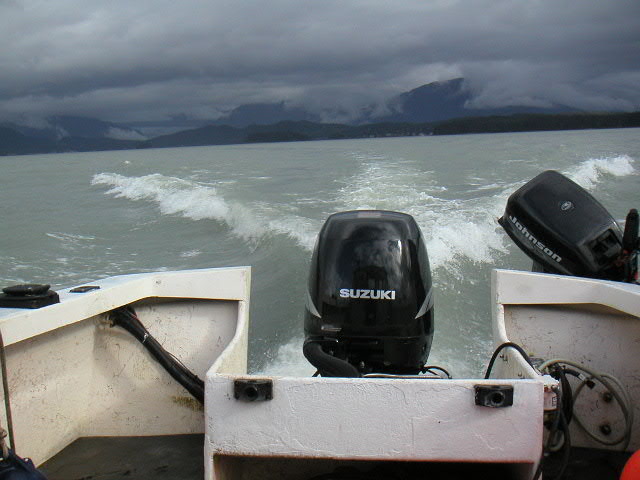 Alaskan water is cold!