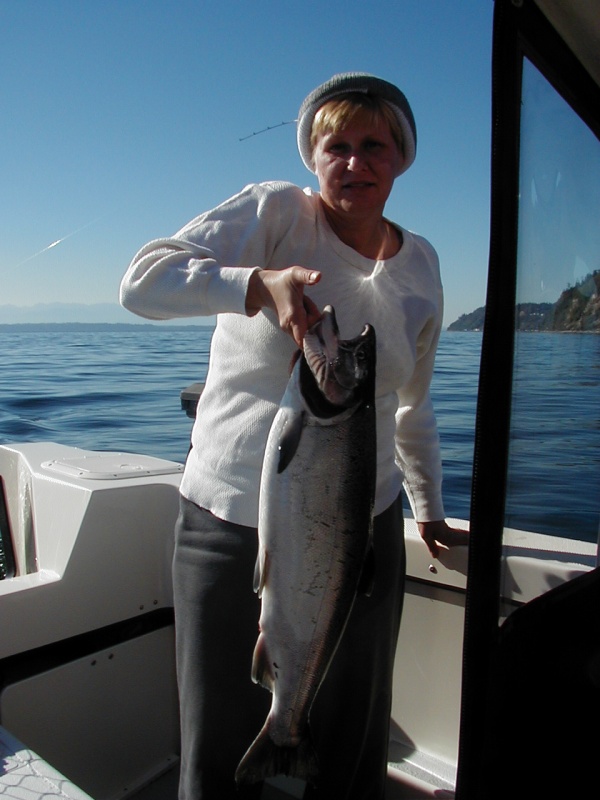 Alisa's 11lb Silver caught on Oct 1st