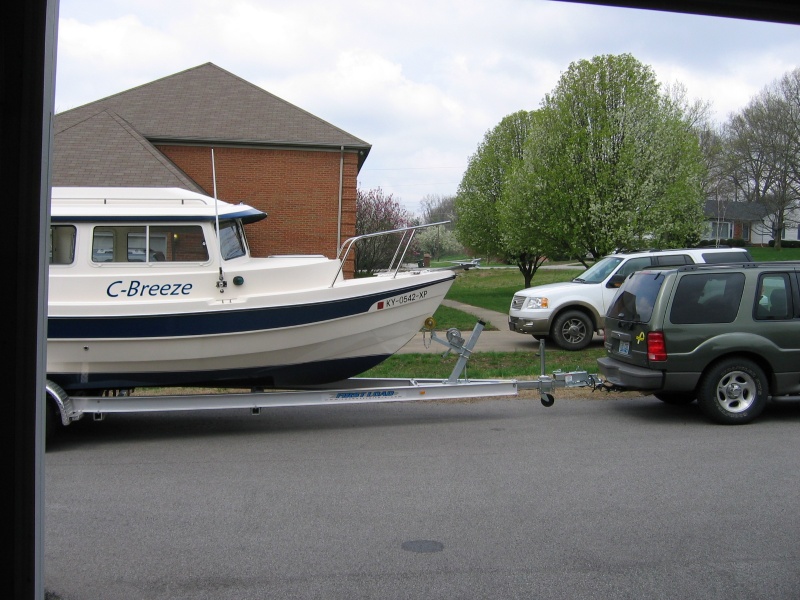 All hitched up for the 55 mile trip to Grand Rivers, KY