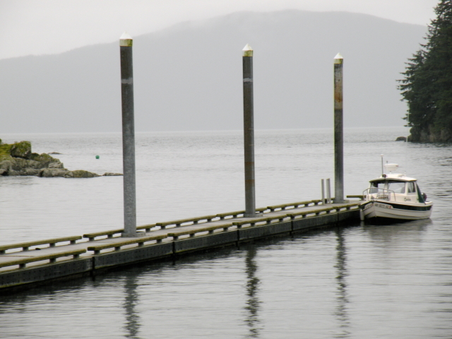 Amalga Harbor boat ramp in September