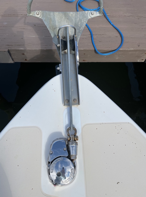 Anchor assembly top view