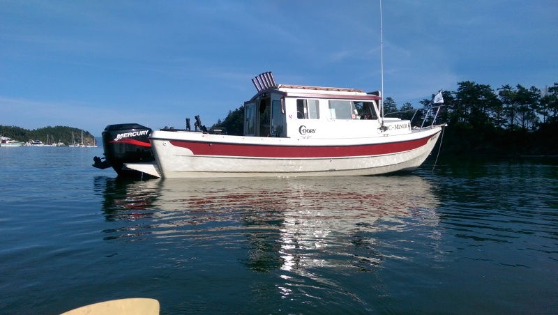 Anchored at Fossil Bay / Sucia