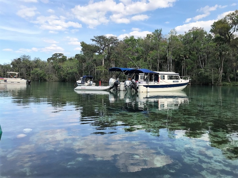 Anchored in Silver Glen Springs.