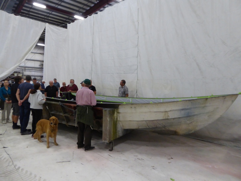 Angler 22 hull mold in the spray booth