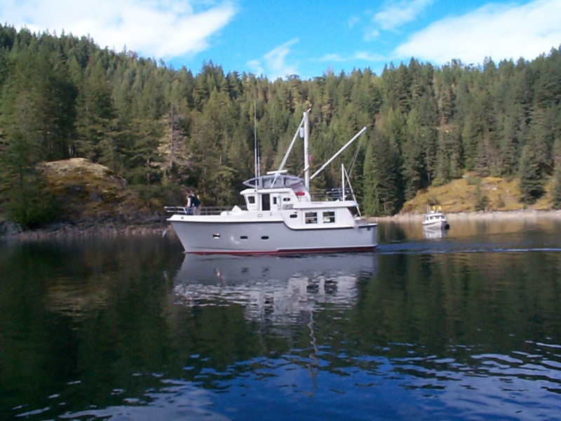 Anita Marie (the little one) and the boat Fred really wants - Nordhaven.