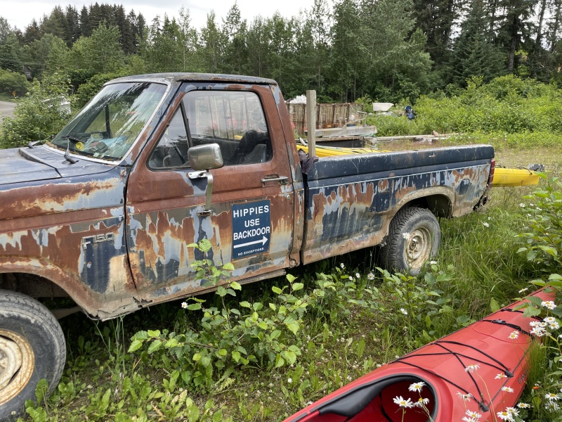 Another entry from around Seldovia. Apparently they sold these signs at Walmart. Odd.