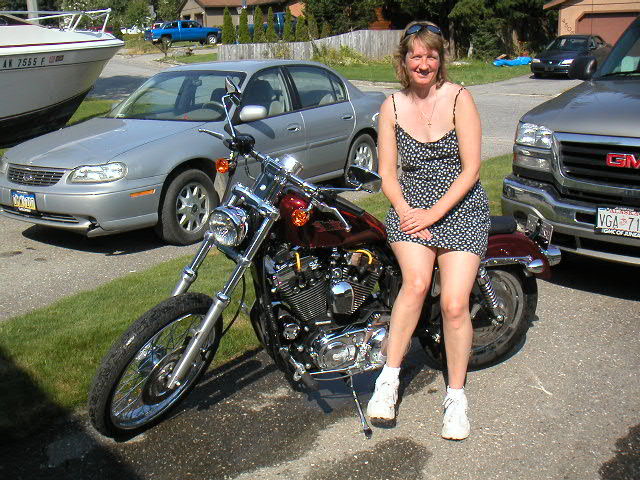 Another toy. 2002 XLC 1200. Forcewinder intake, S&S Super E Carb, accel ignition, andrews gears, barnett clutch, a few chrome bits here and there and an Edelbrock Nitros Oxide system comming soon!