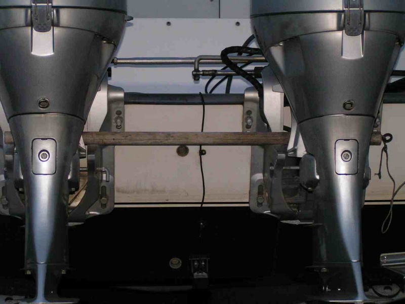Another view of dowel under engine for traveling in down position