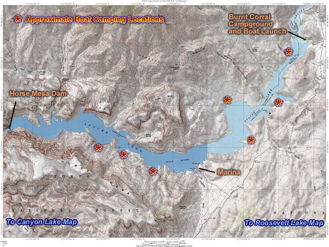 Apache Lake Map