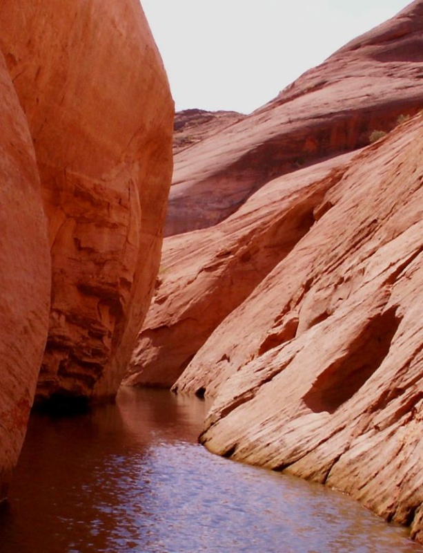 Approaching End of Labyrinth Canyon in Dinghy 9-16-08