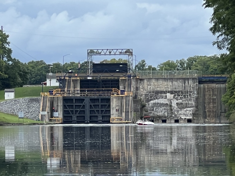 Approaching Locks 2 and 3 on the Seneca Canal