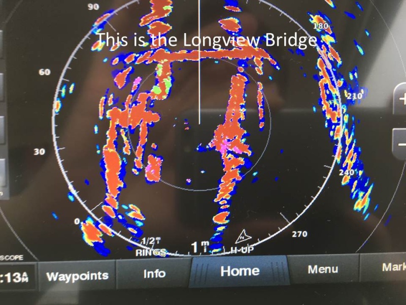 Approaching the Longview bridge