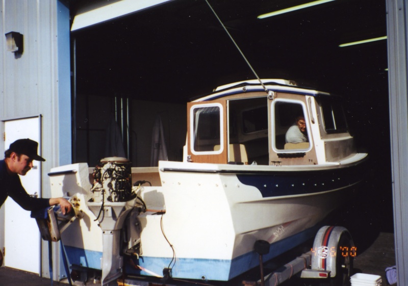April 2000 - Checking out the motor.