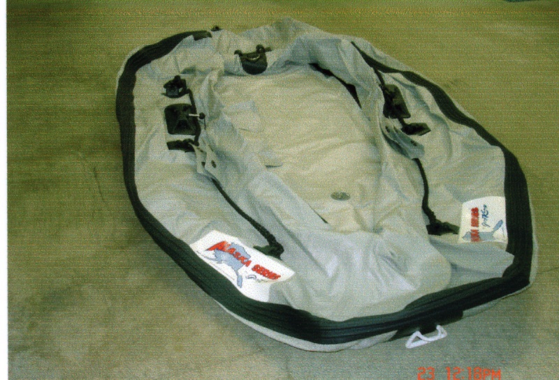 April 2006: Alaska Series 
Dinghy before it's fully inflated.
