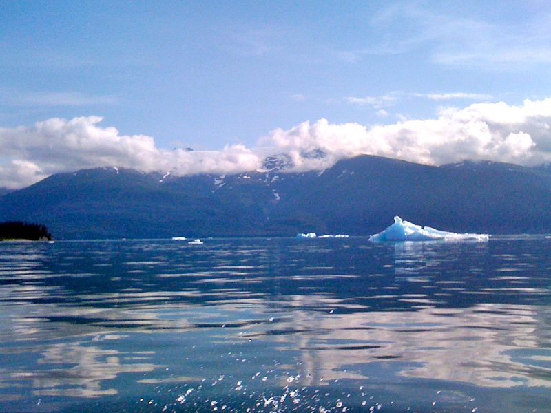 Aproaching Tracy Arm inlet