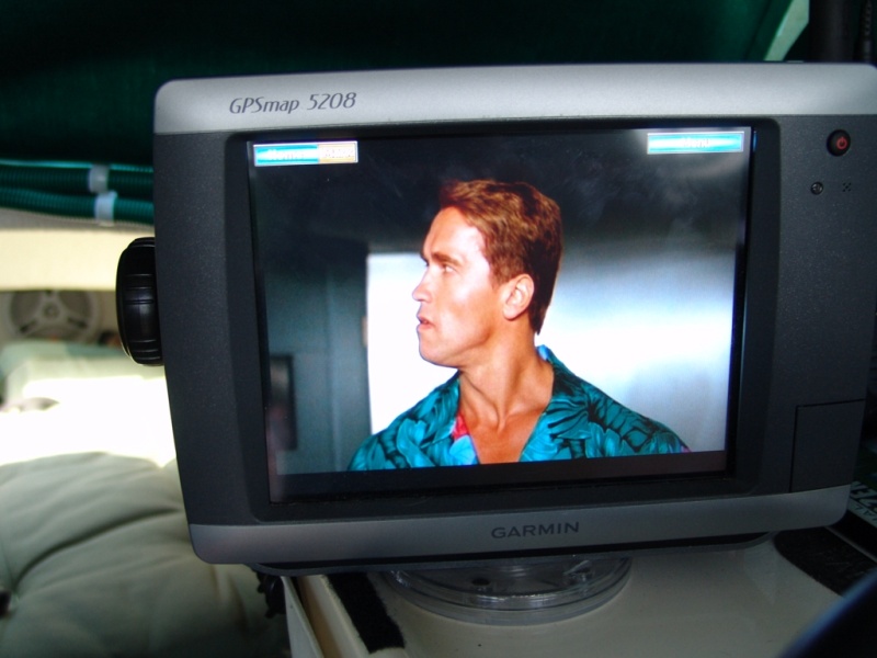 Arnie on the Garmie.