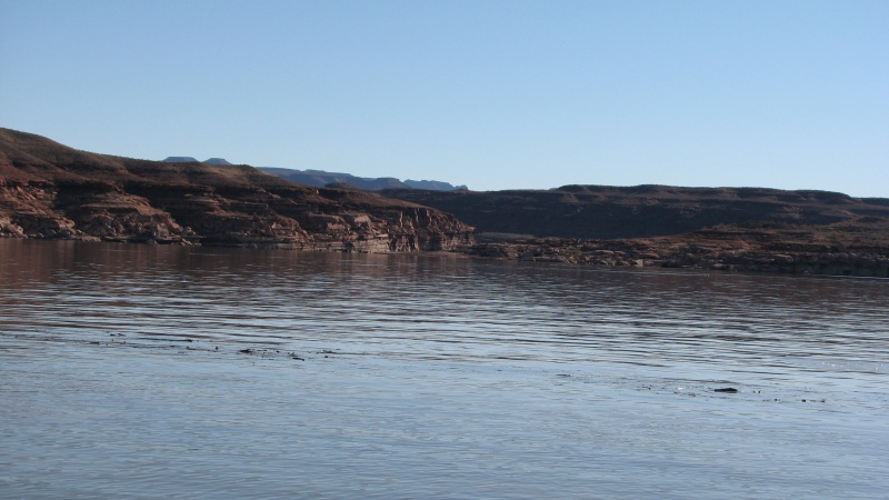 As far north as we could go.  Hite launch, high-and-dry, in the background.