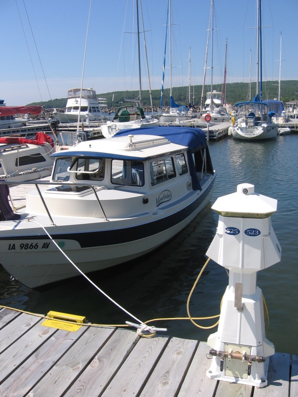 At Pikes Bay Marina, Bayfield, WI