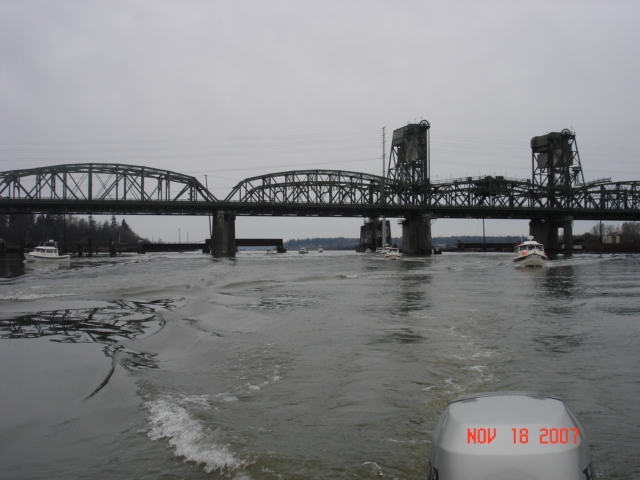 At the bridge