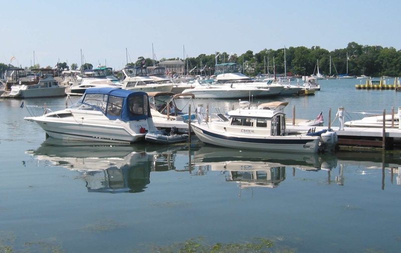 At the dock with the big boats, Put-In-Bay, OH, Lake Erie.