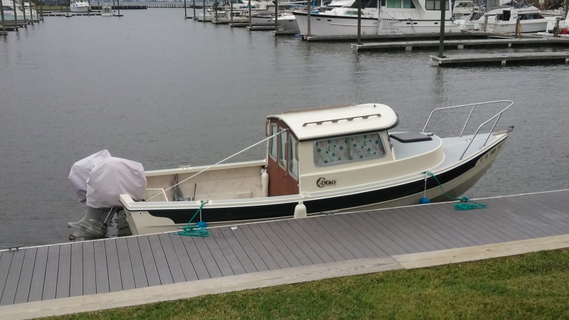 At the dock.